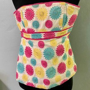 Lilly Pulitzer Sunny Days Sleeveless Bustier Top